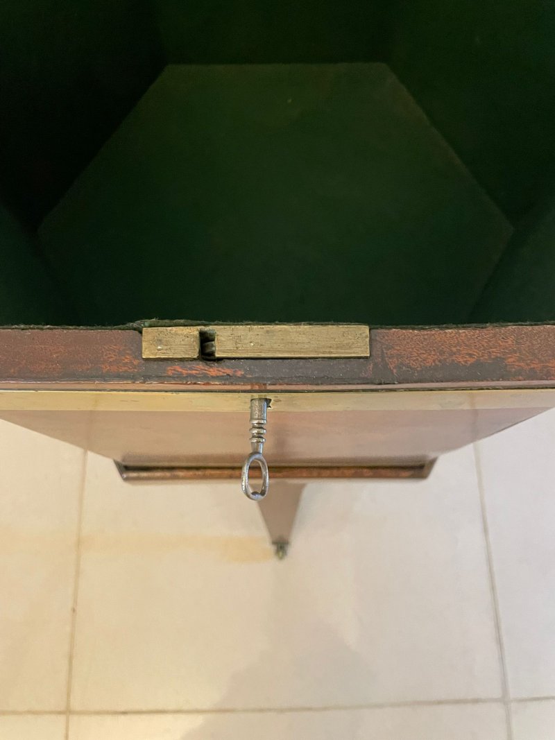 Antique George III Mahogany Wine Cooler/Lamp Table on Stand